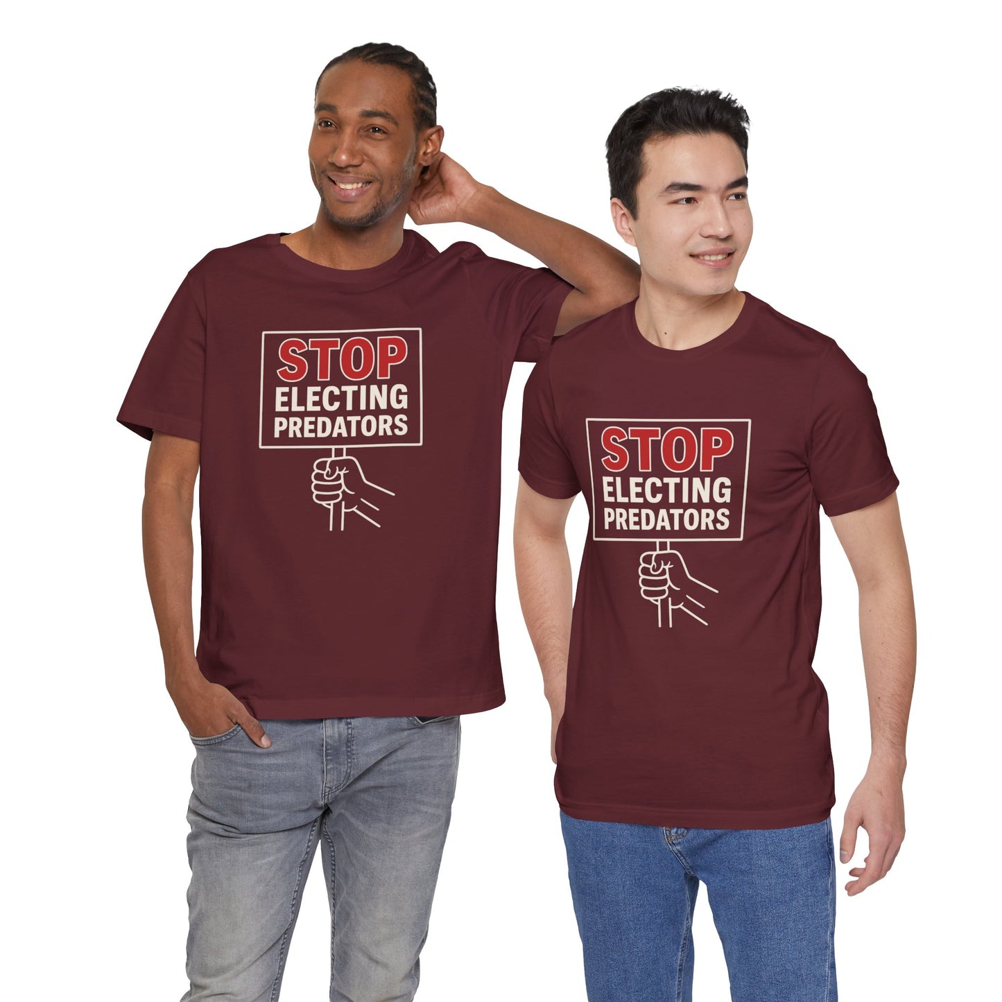Stop Electing Predators – Unisex Protest Tee (Size XS-4XL)