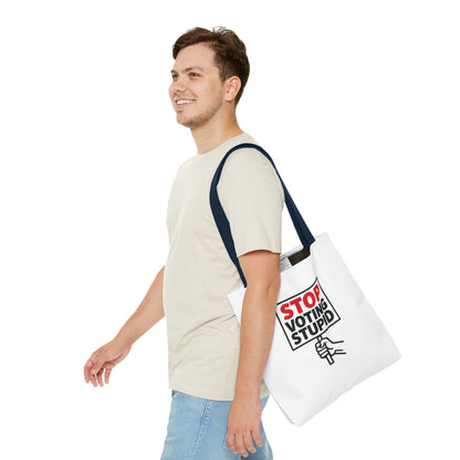 Stop Voting Stupid – Activist Tote Bag - White