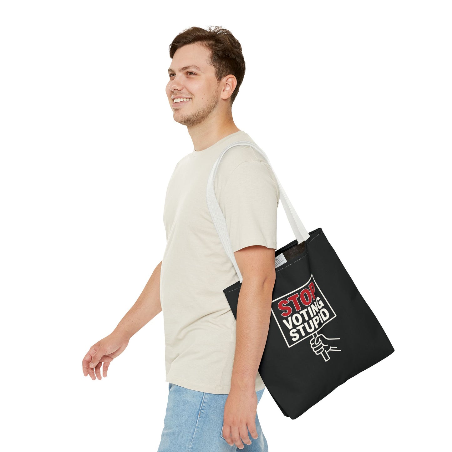 Stop Voting Stupid – Activist Tote Bag - Black