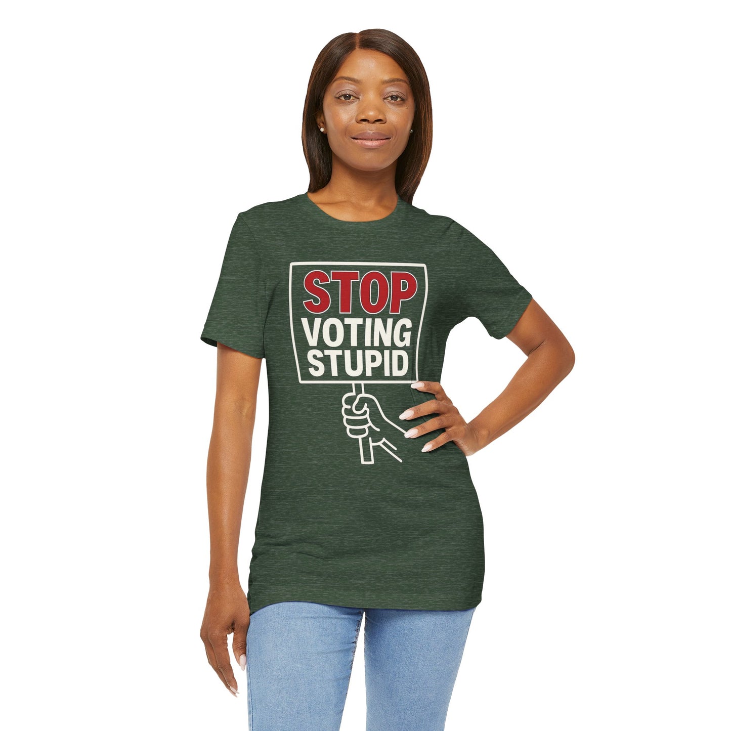 Stop Voting Stupid – Unisex Protest Tee (Size XS-4XL)