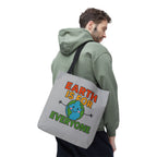 Earth Is For Everyone - Activist Tote Bag (Grey) | Civic Goods