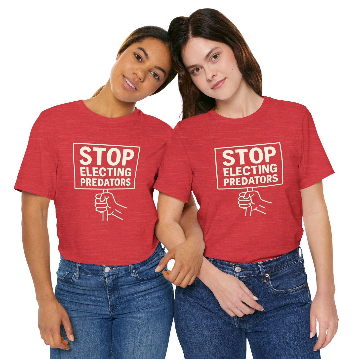 Stop Electing Predators – Unisex Protest Tee (Size XS-4XL)