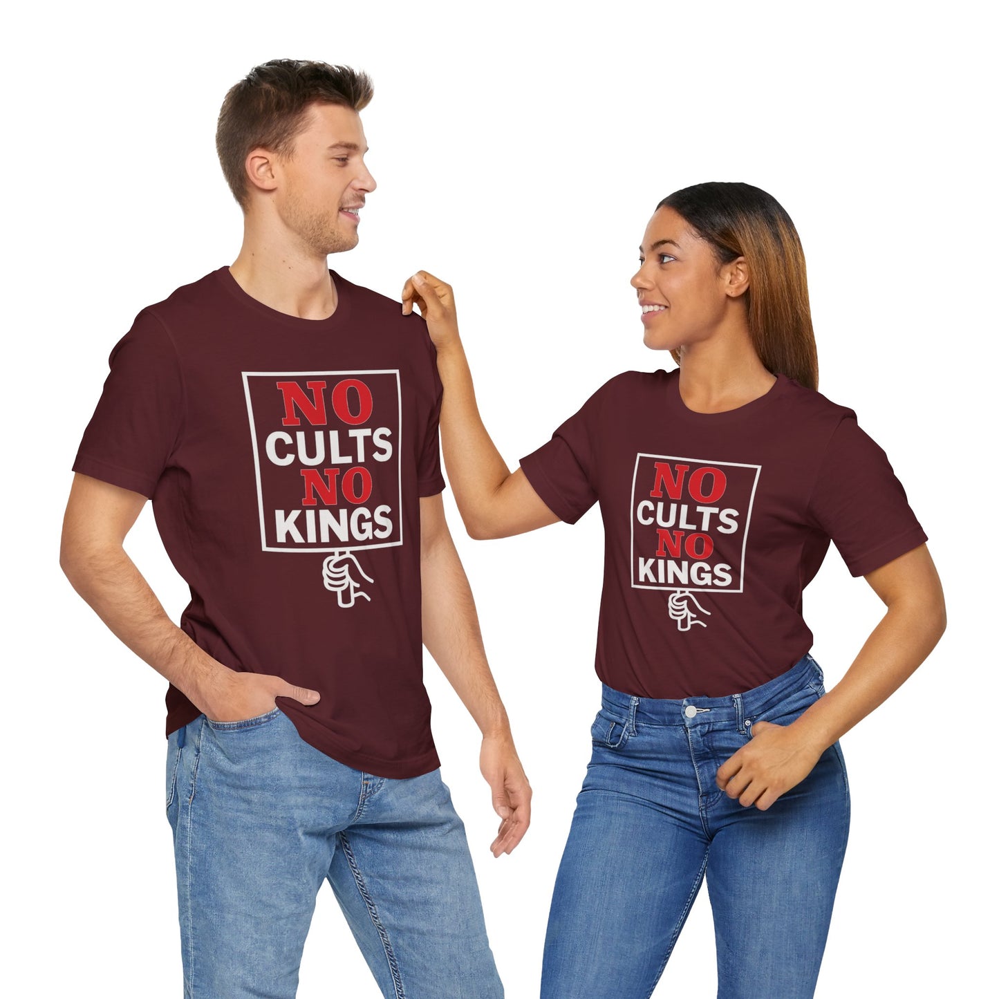 No Cults, No Kings – Unisex Protest Tee (Size XS-4XL)