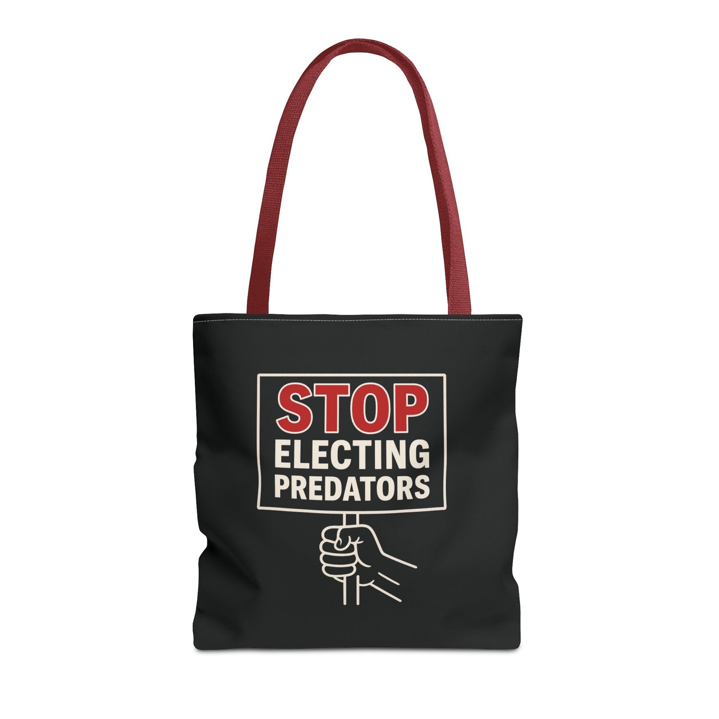 Stop Electing Predators – Activist Tote Bag - Black