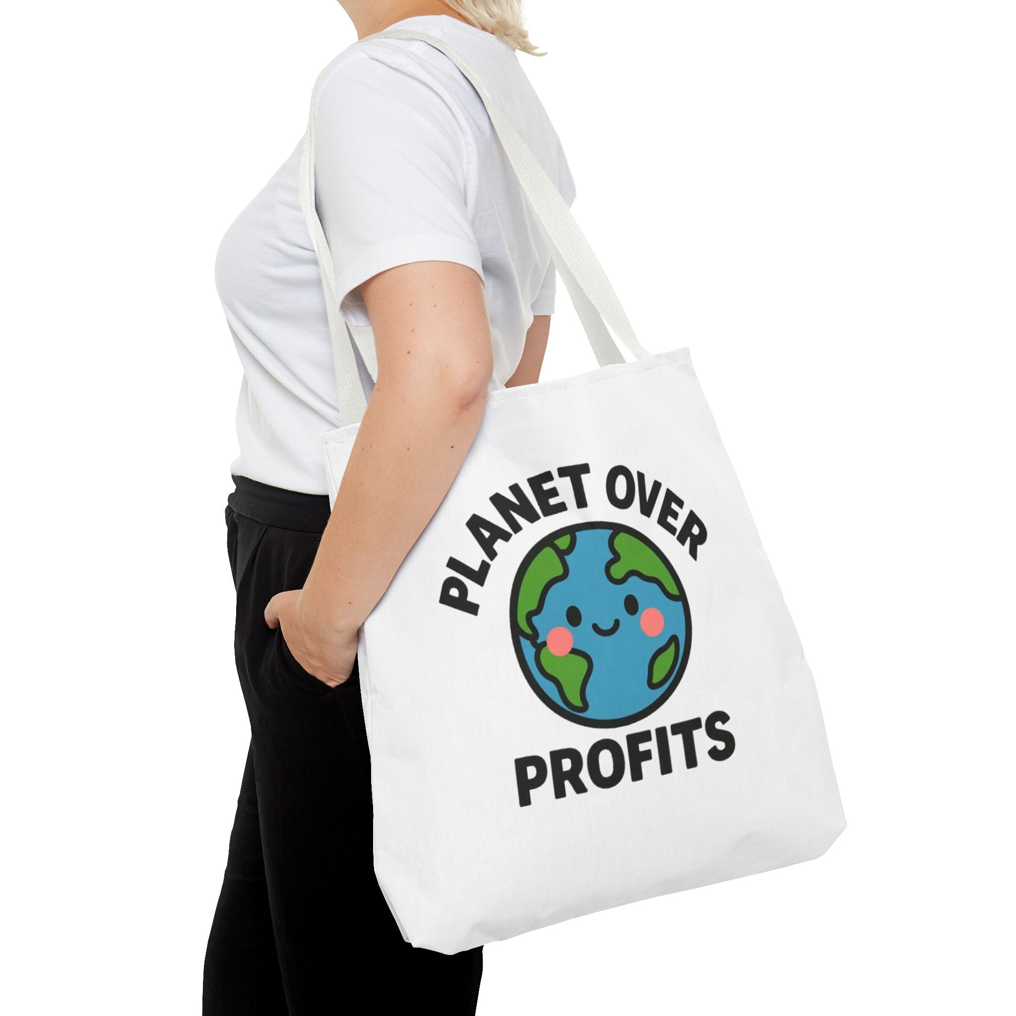 Planet Over Profits Design - Activist Tote Bag (Unisex) | Civic Goods