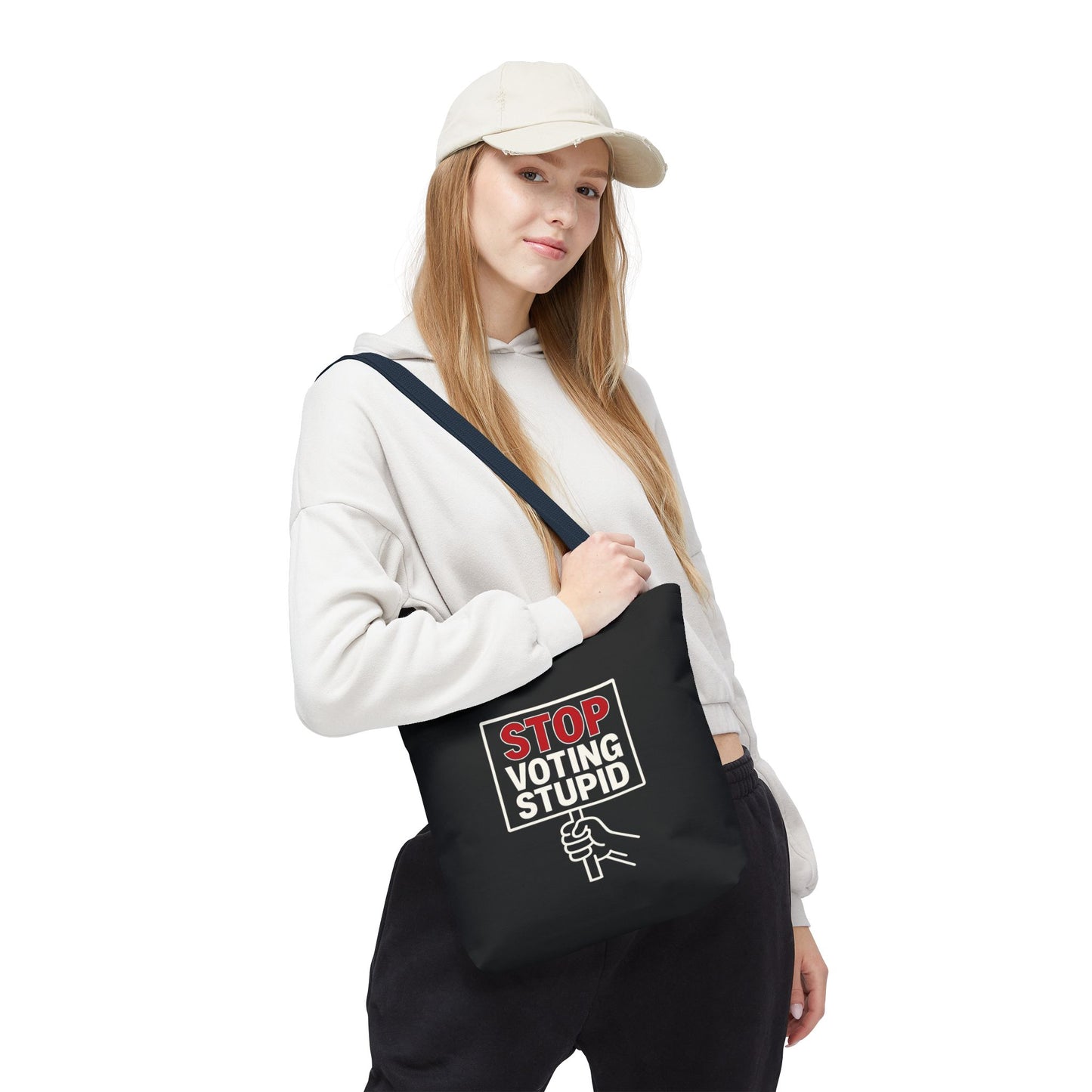 Stop Voting Stupid – Activist Tote Bag - Black