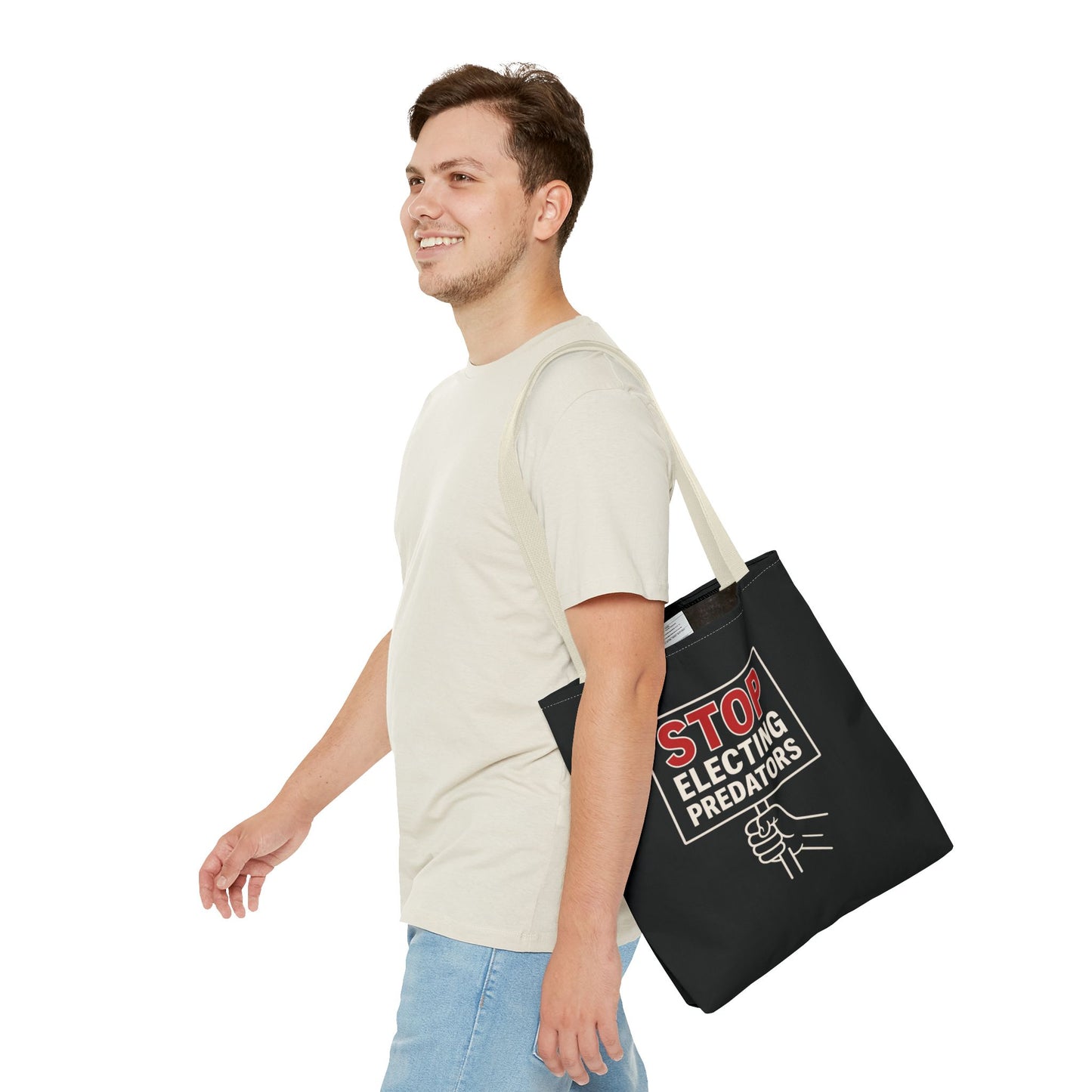 Stop Electing Predators – Activist Tote Bag - Black