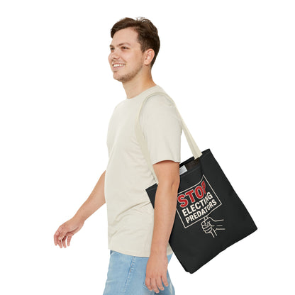 Stop Electing Predators – Activist Tote Bag - Black