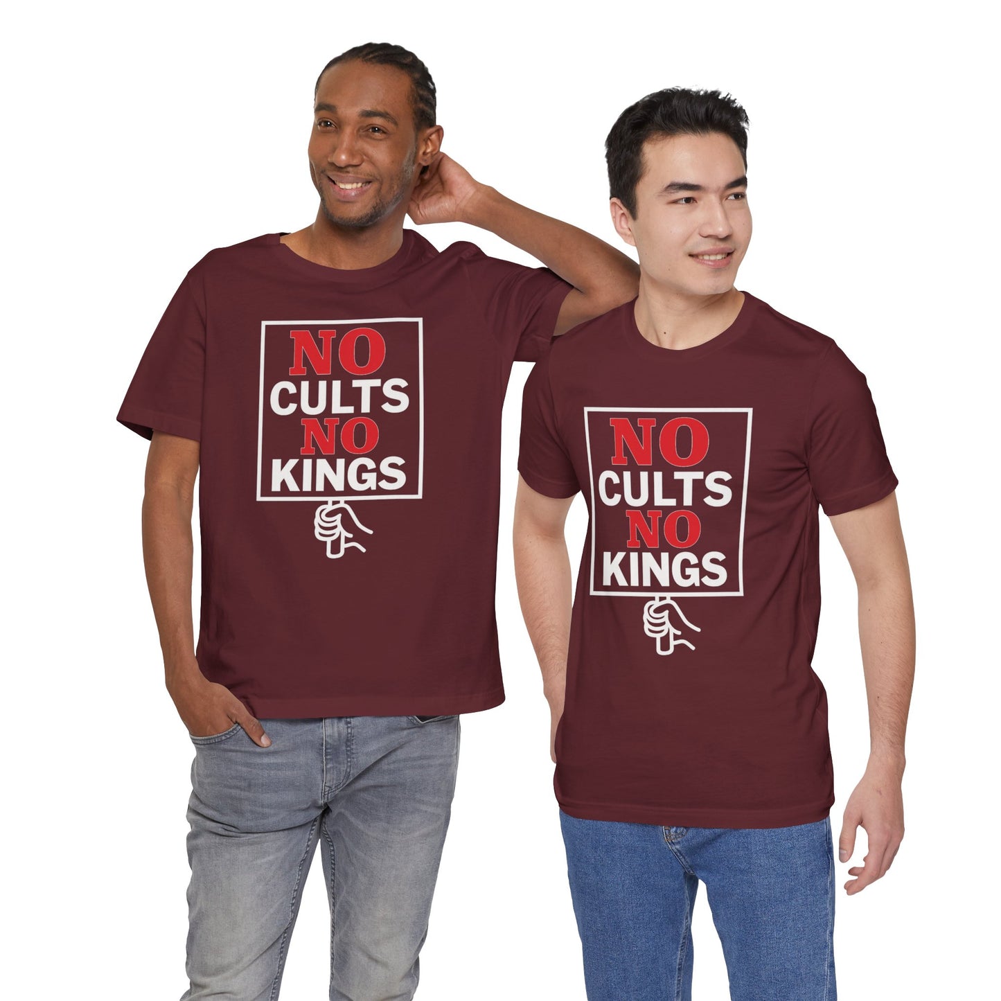 No Cults, No Kings – Unisex Protest Tee (Size XS-4XL)