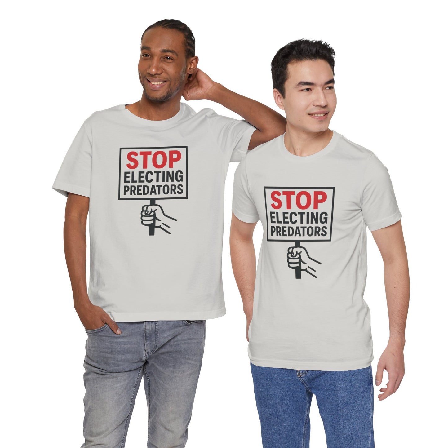 Stop Electing Predators – Unisex Protest Tee (Size XS-4XL)