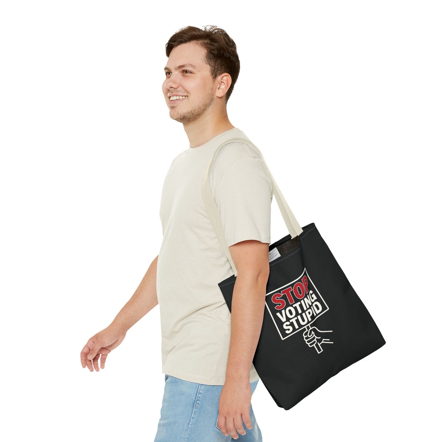 Stop Voting Stupid – Activist Tote Bag - Black