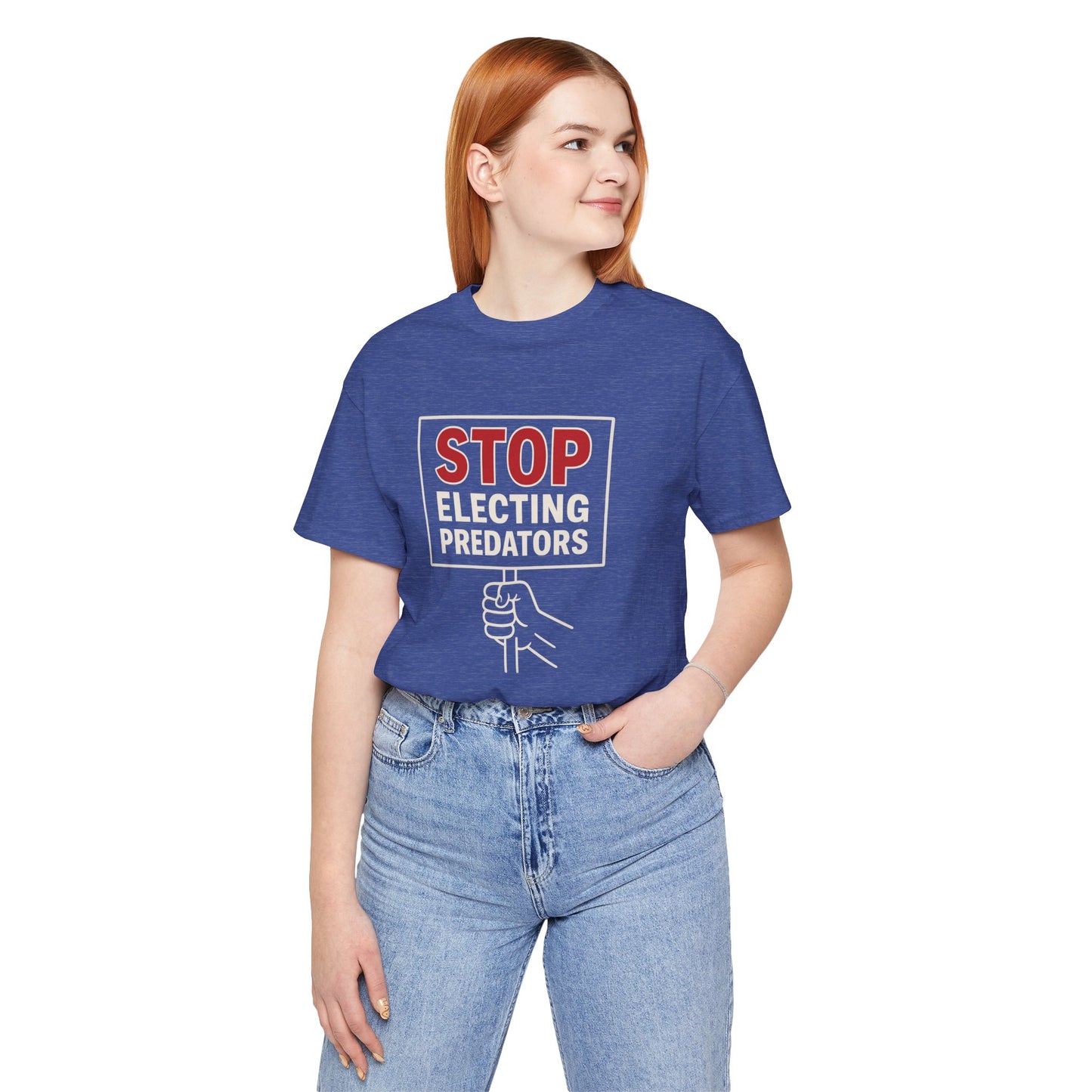 Stop Electing Predators – Unisex Protest Tee (Size XS-4XL)