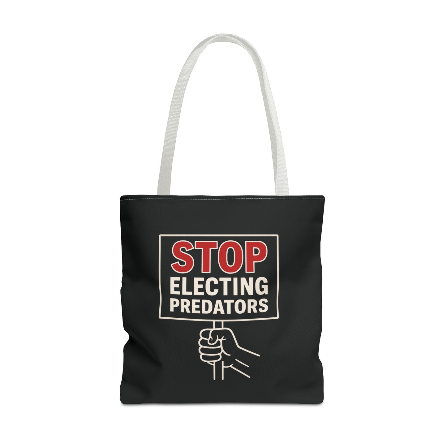 Stop Electing Predators – Activist Tote Bag - Black