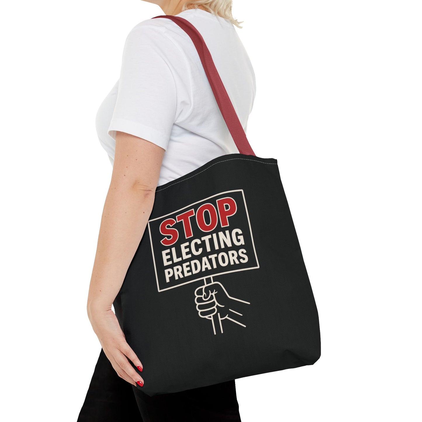 Stop Electing Predators – Activist Tote Bag - Black