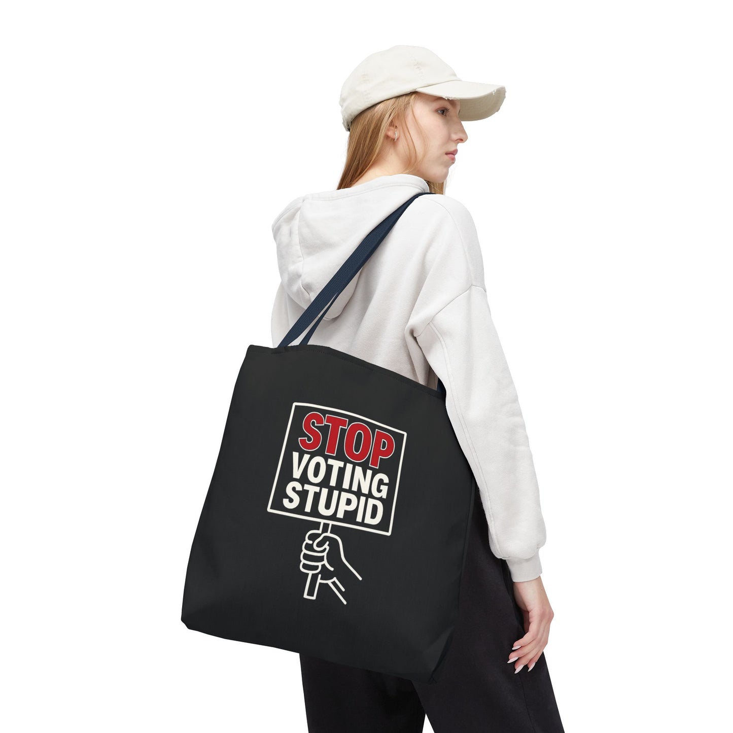 Stop Voting Stupid – Activist Tote Bag - Black