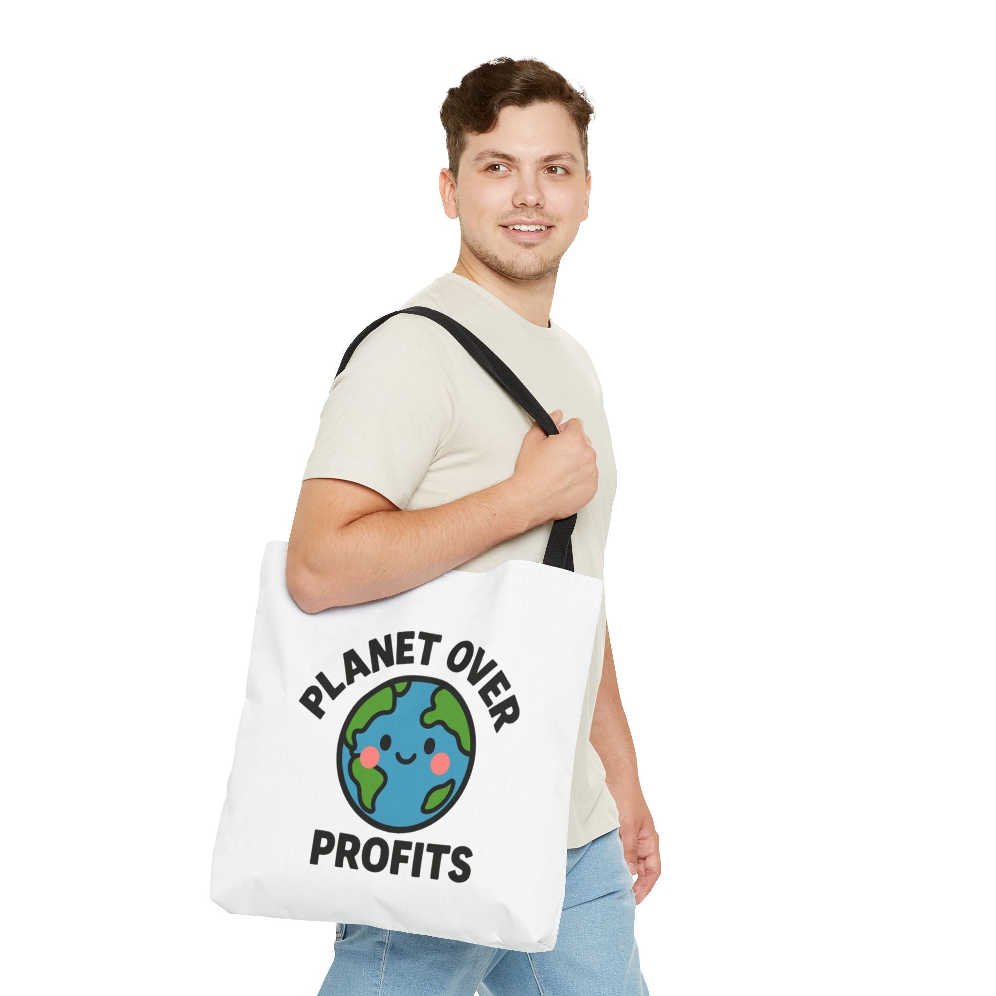 Planet Over Profits Design - Activist Tote Bag (Unisex) | Civic Goods