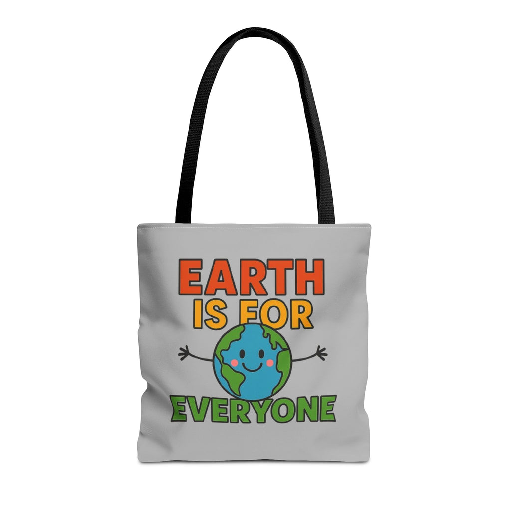 Earth Is For Everyone - Activist Tote Bag (Grey) | Civic Goods