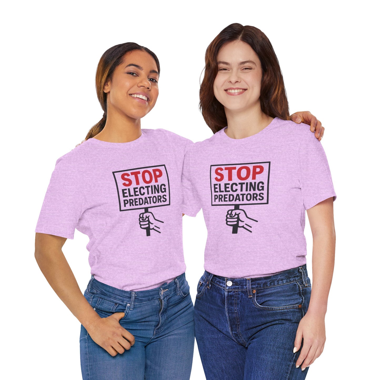 Stop Electing Predators – Unisex Protest Tee (Size XS-4XL)