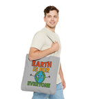 Earth Is For Everyone - Activist Tote Bag (Grey) | Civic Goods