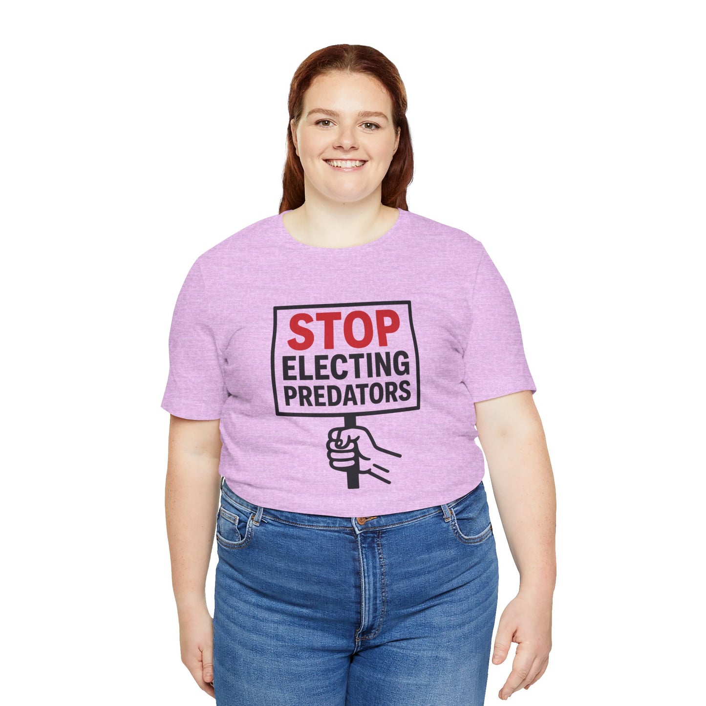 Stop Electing Predators – Unisex Protest Tee (Size XS-4XL)