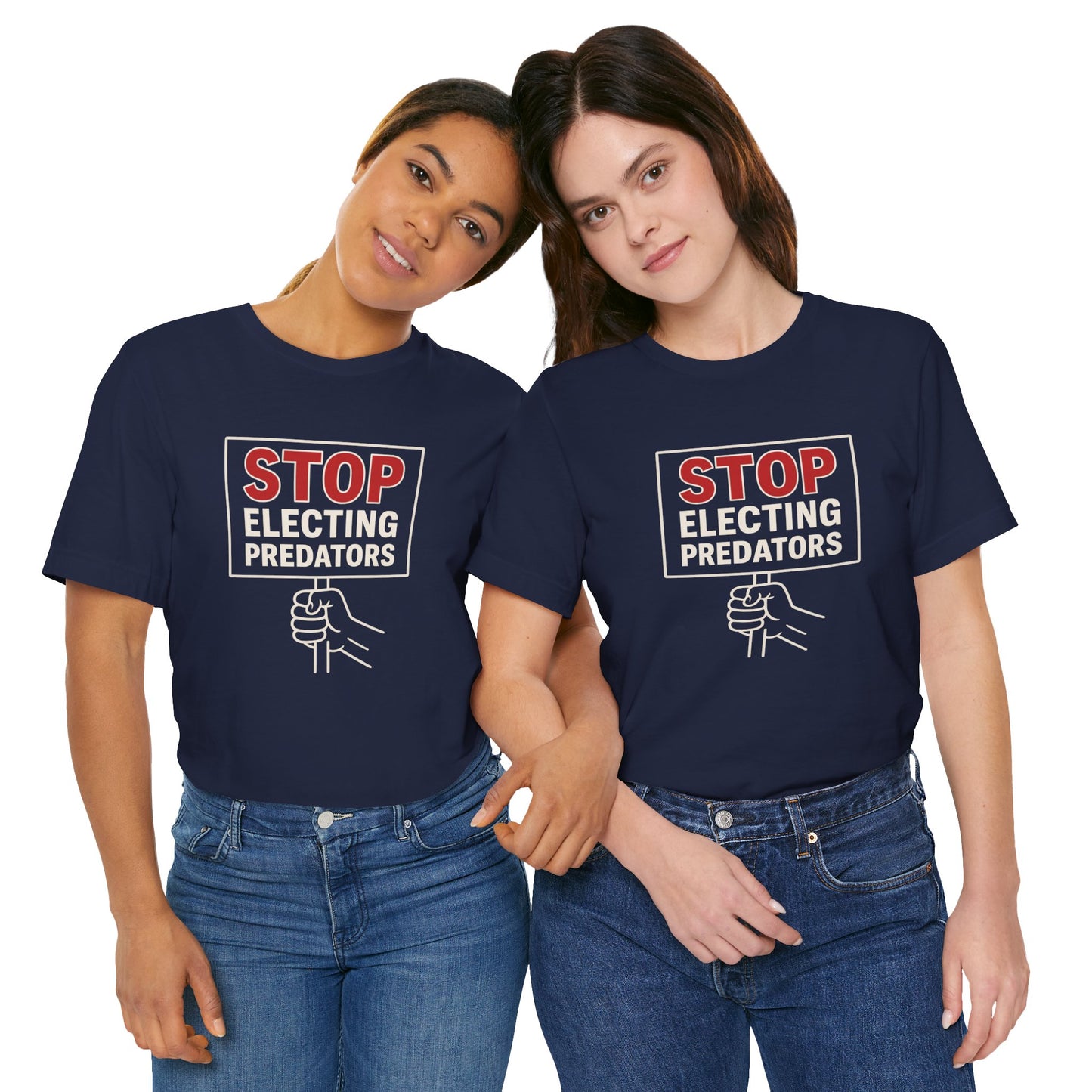 Stop Electing Predators – Unisex Protest Tee (Size XS-4XL)