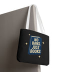No Bans, Just Books - Activist Tote Bag (Black) | Civic Goods
