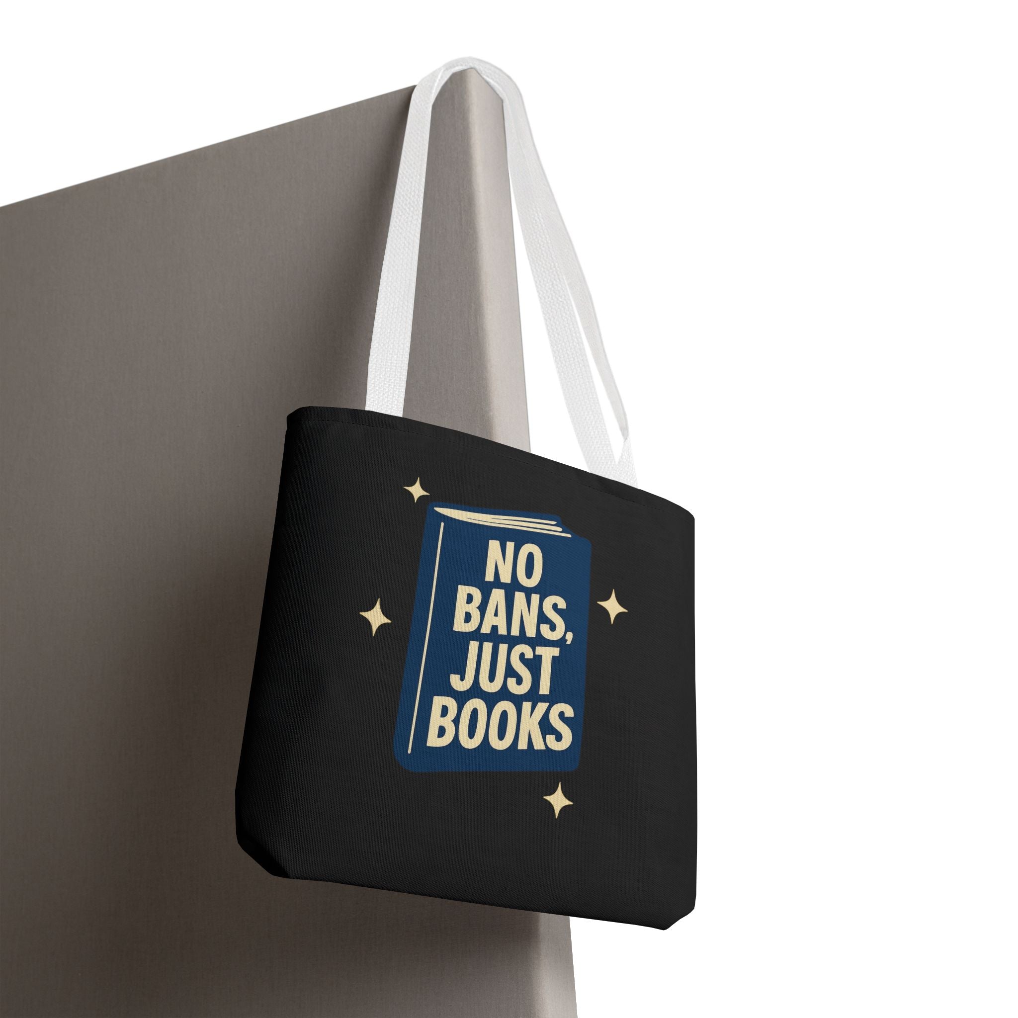 No Bans, Just Books - Activist Tote Bag (Black) | Civic Goods