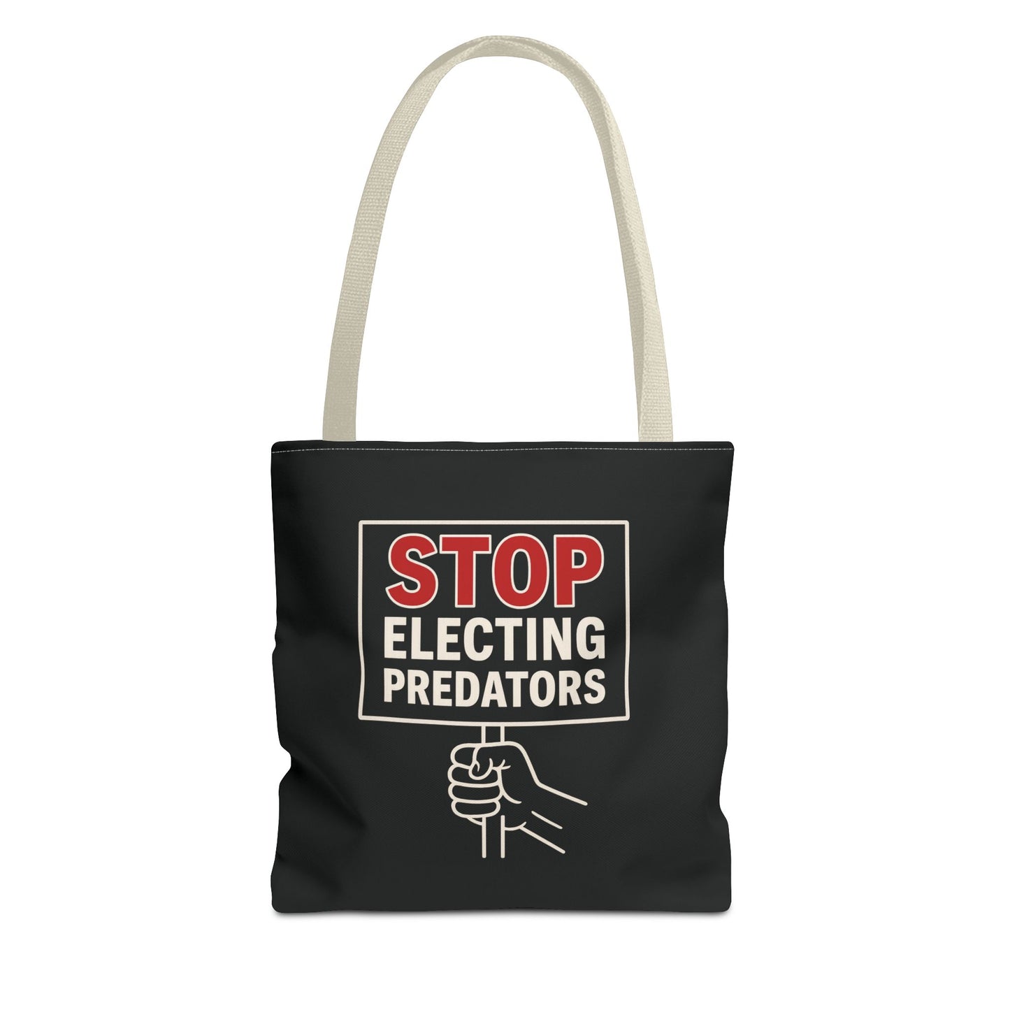 Stop Electing Predators – Activist Tote Bag - Black