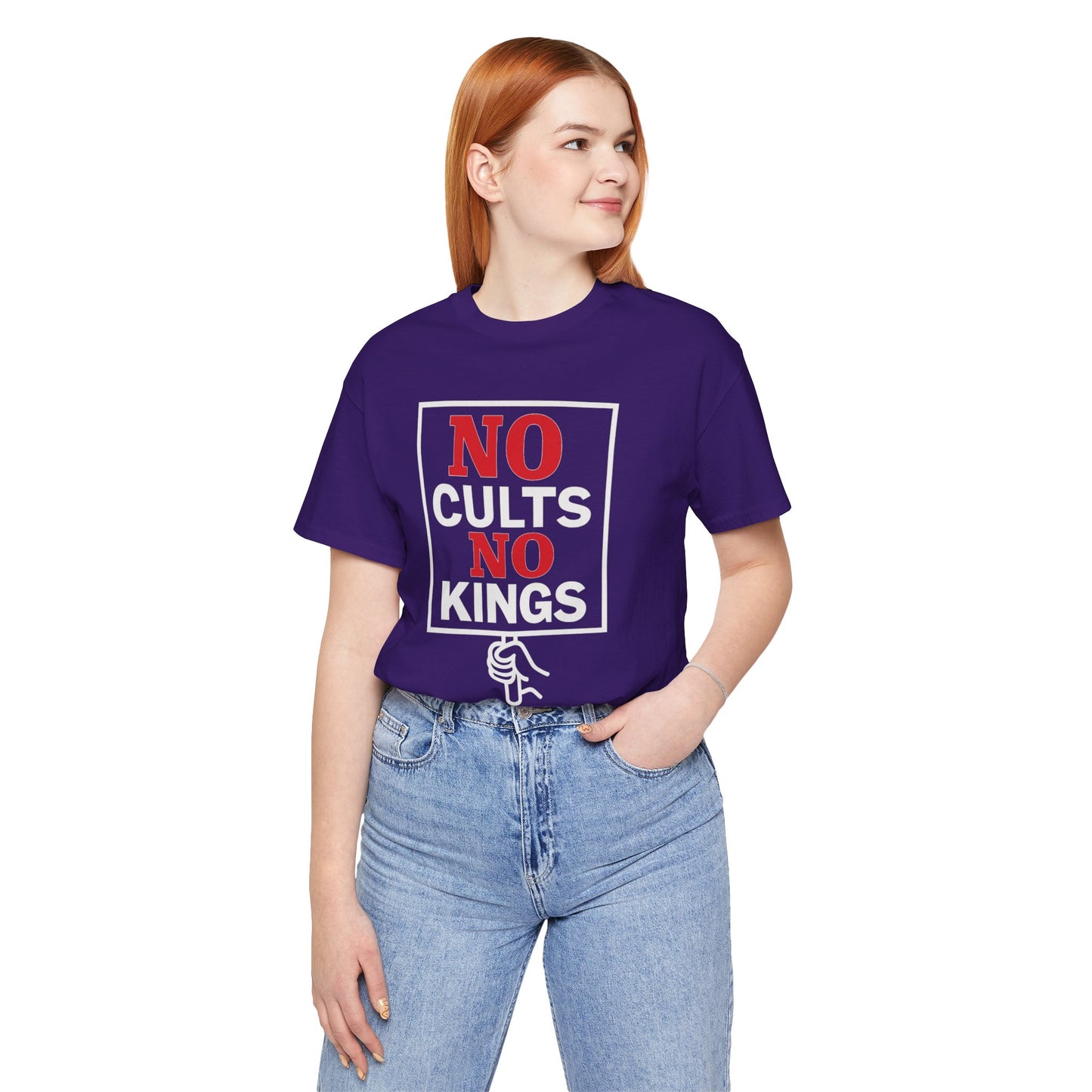 No Cults, No Kings – Unisex Protest Tee (Size XS-4XL)