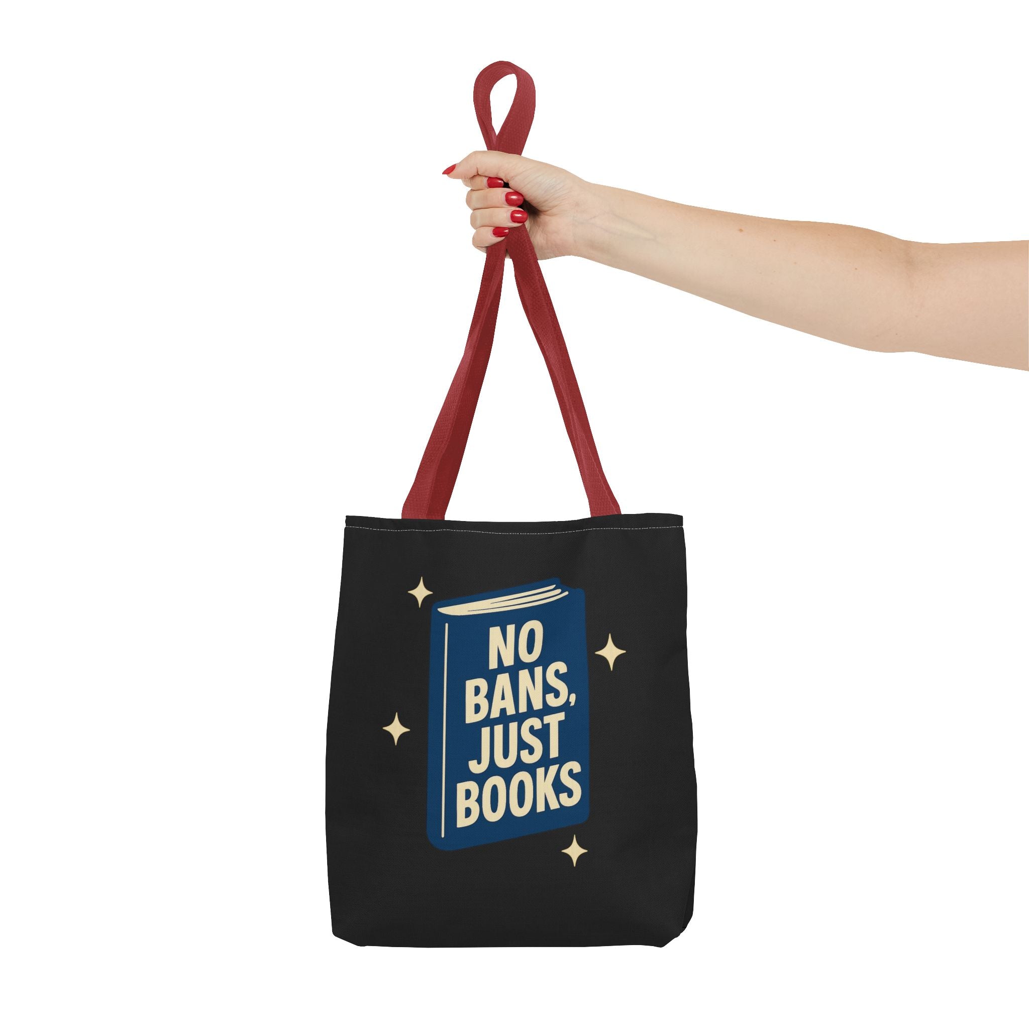 No Bans, Just Books - Activist Tote Bag (Black) | Civic Goods