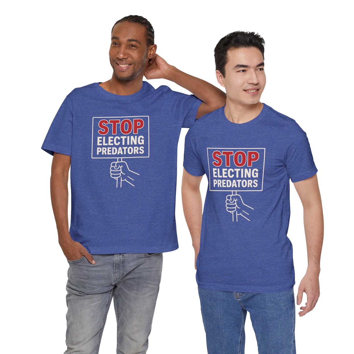 Stop Electing Predators – Unisex Protest Tee (Size XS-4XL)