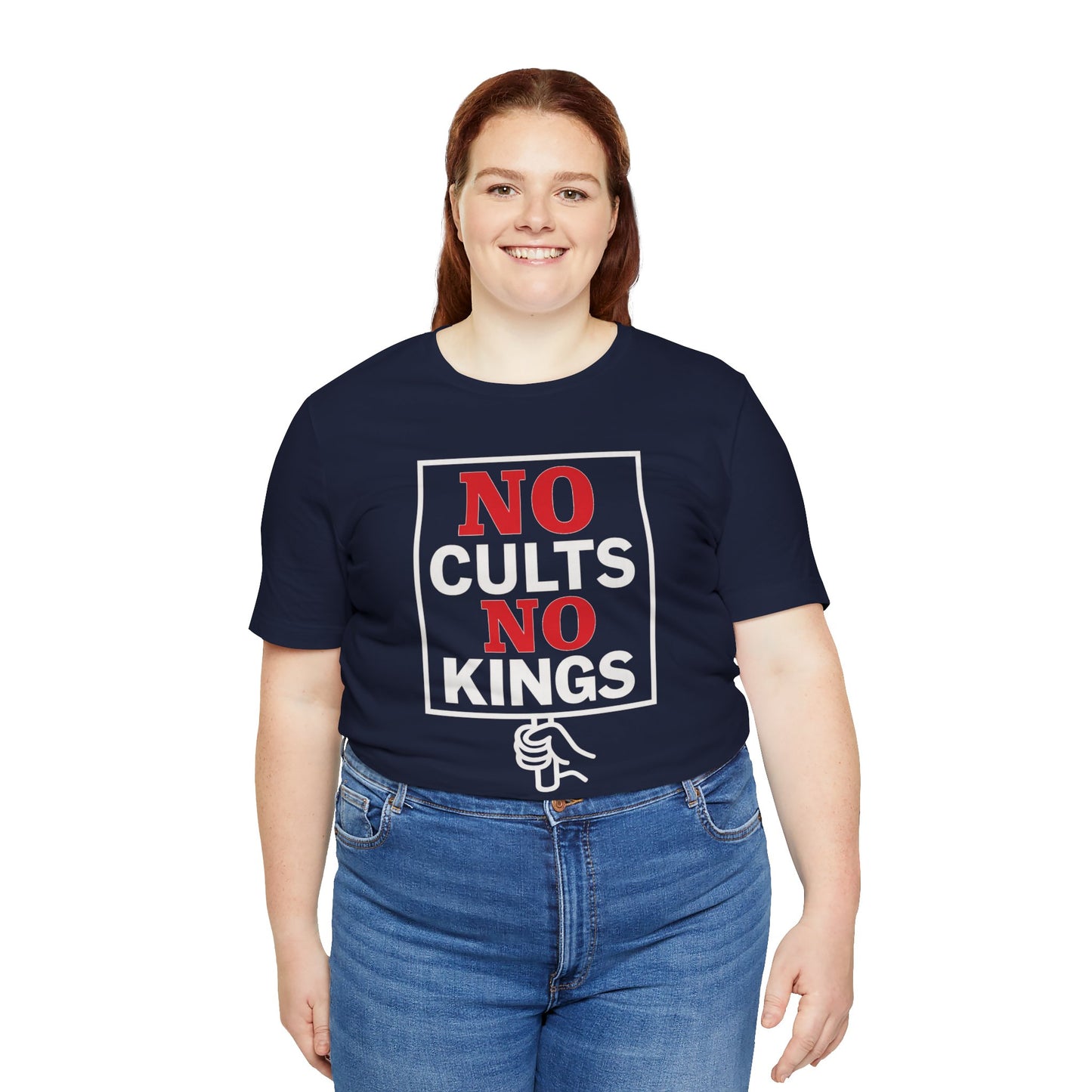 No Cults, No Kings – Unisex Protest Tee (Size XS-4XL)