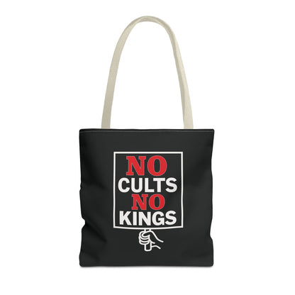 No Cults, No Kings – Activist Tote Bag - Black