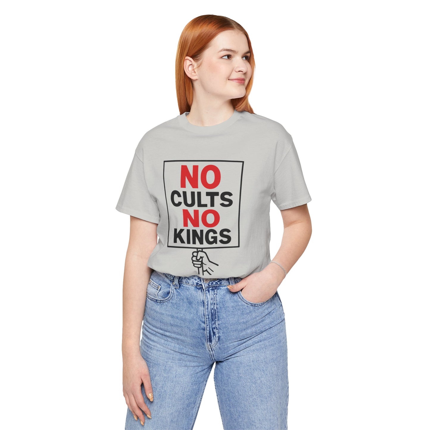 No Cults, No Kings – Unisex Protest Tee (Size XS-4XL)