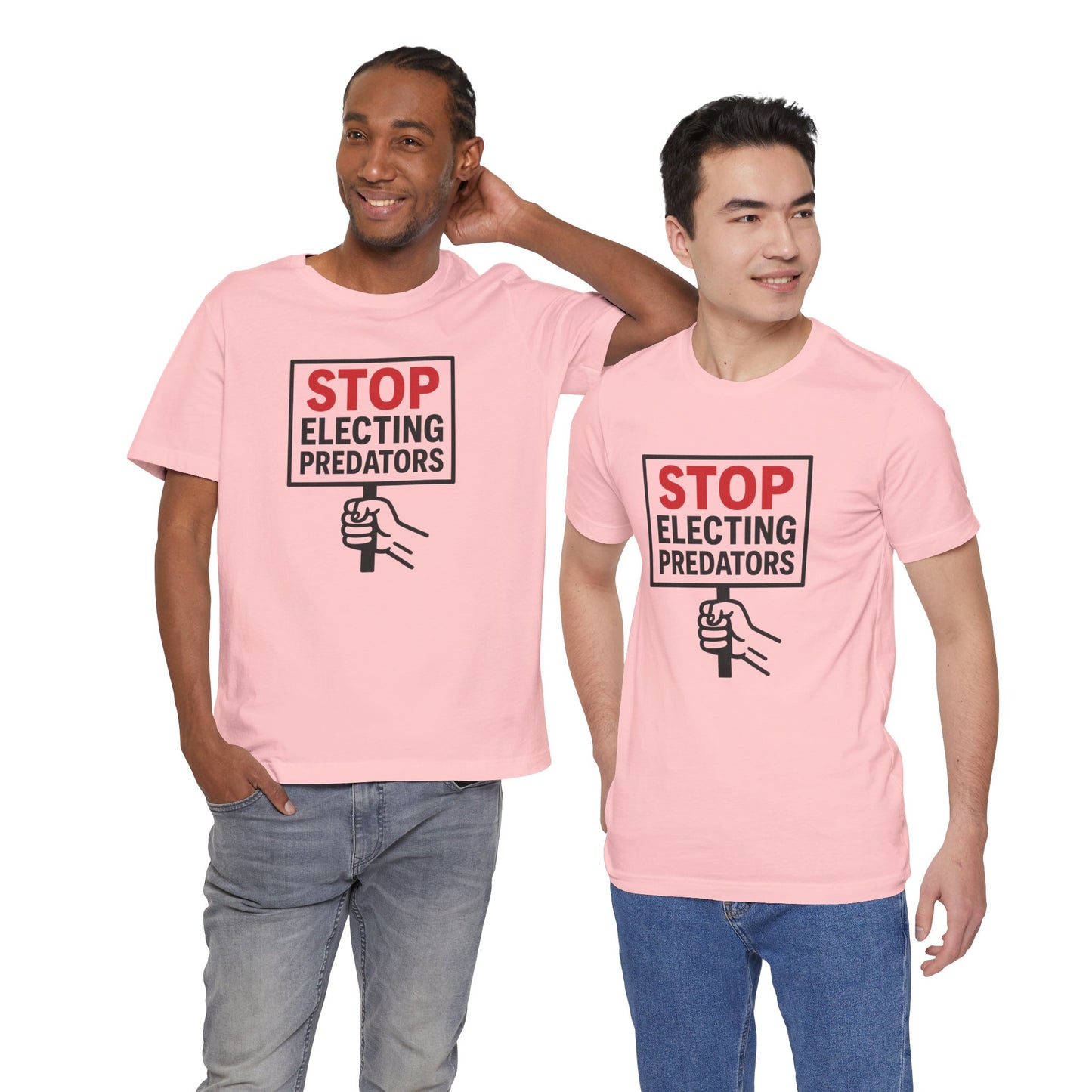 Stop Electing Predators – Unisex Protest Tee (Size XS-4XL)
