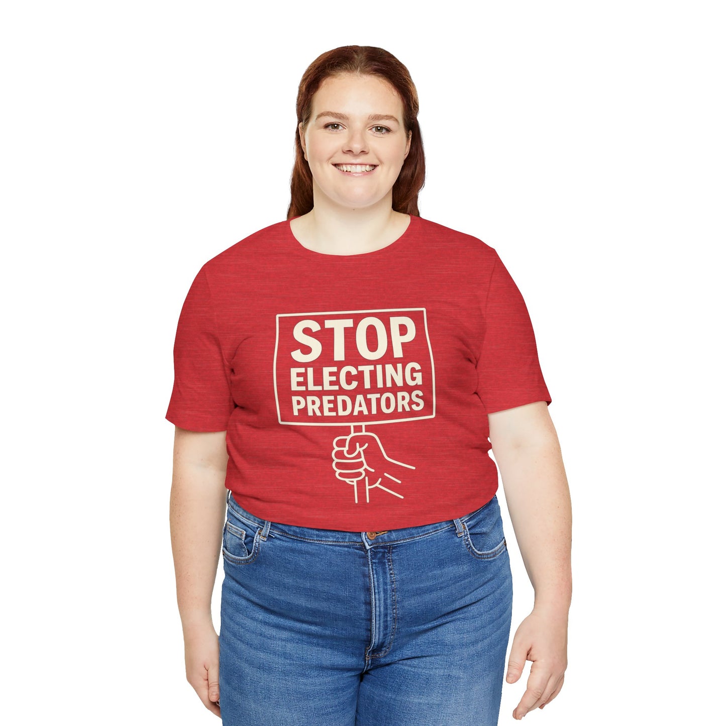 Stop Electing Predators – Unisex Protest Tee (Size XS-4XL)
