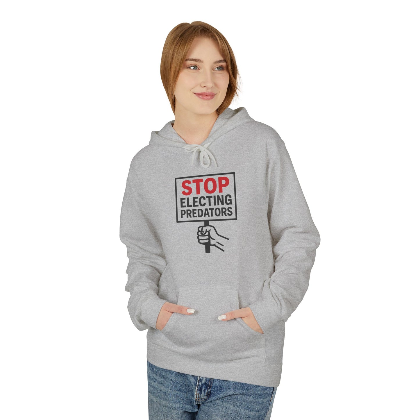 Stop Electing Predators – Unisex Protest Hoodie (Size S-5XL)