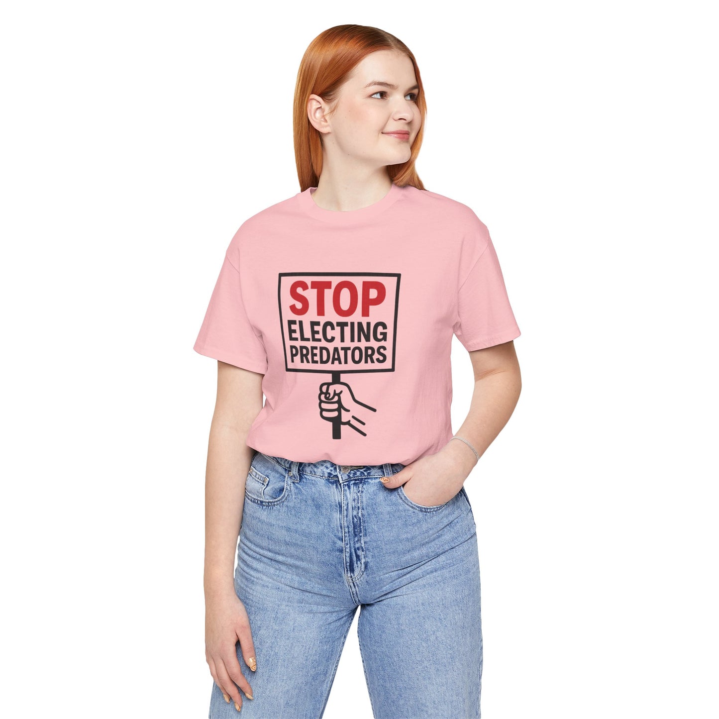 Stop Electing Predators – Unisex Protest Tee (Size XS-4XL)