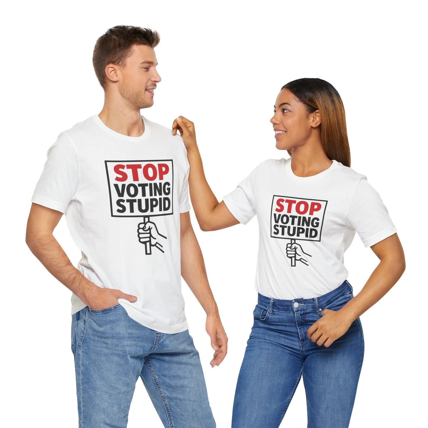 Stop Voting Stupid – Unisex Protest Tee (Size XS-4XL)
