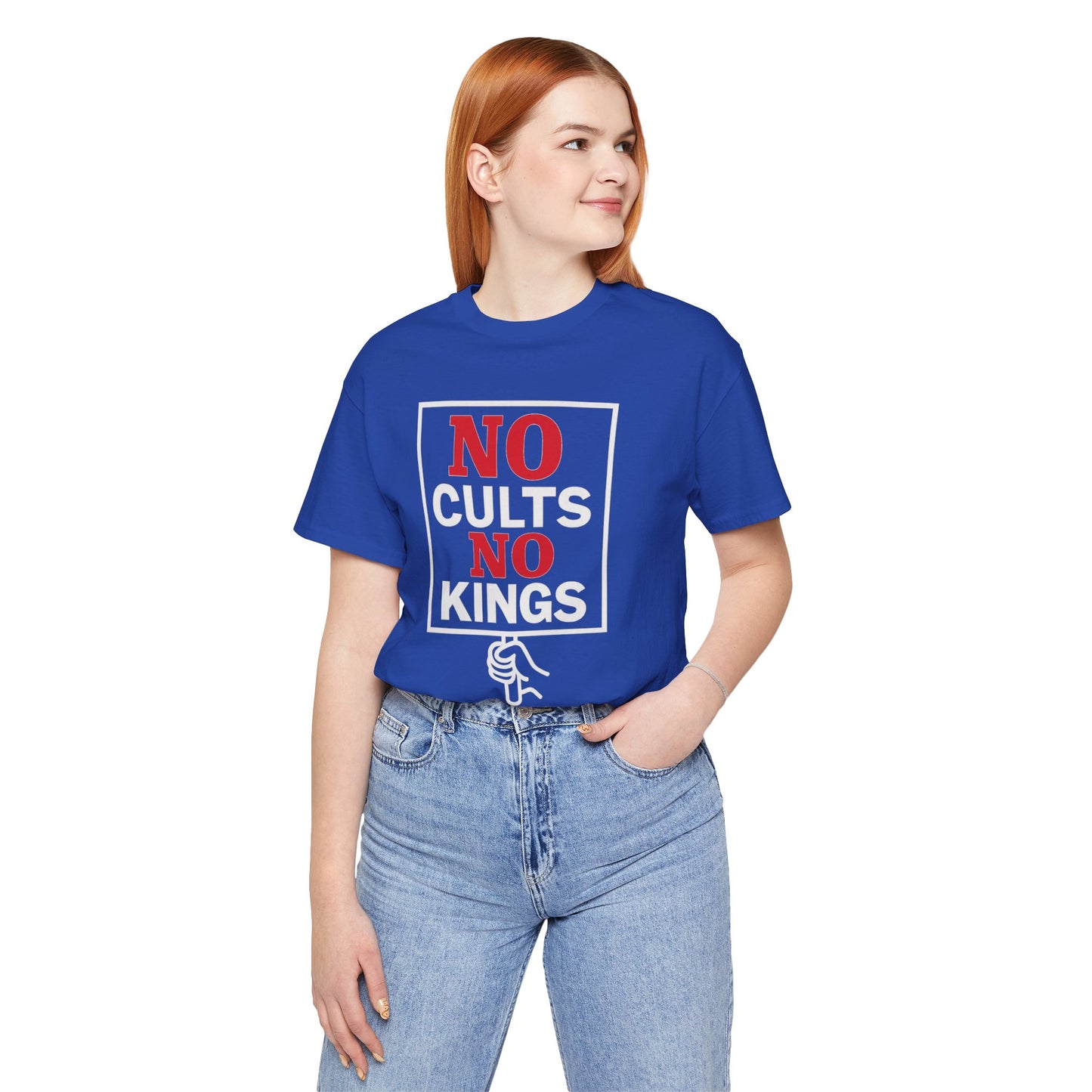 No Cults, No Kings – Unisex Protest Tee (Size XS-4XL)