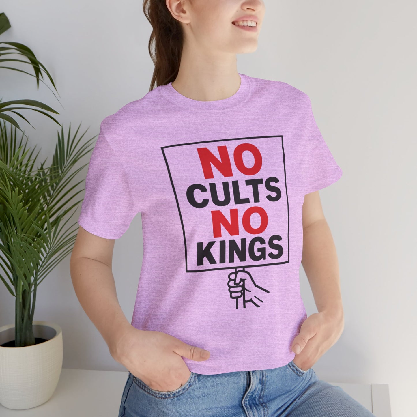 No Cults, No Kings – Unisex Protest Tee (Size XS-4XL)