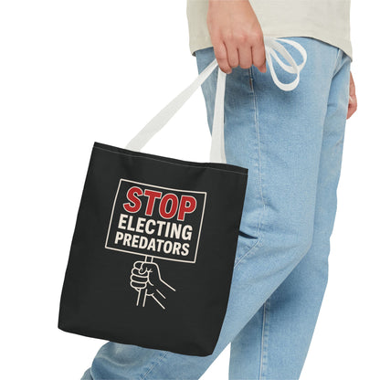 Stop Electing Predators – Activist Tote Bag - Black