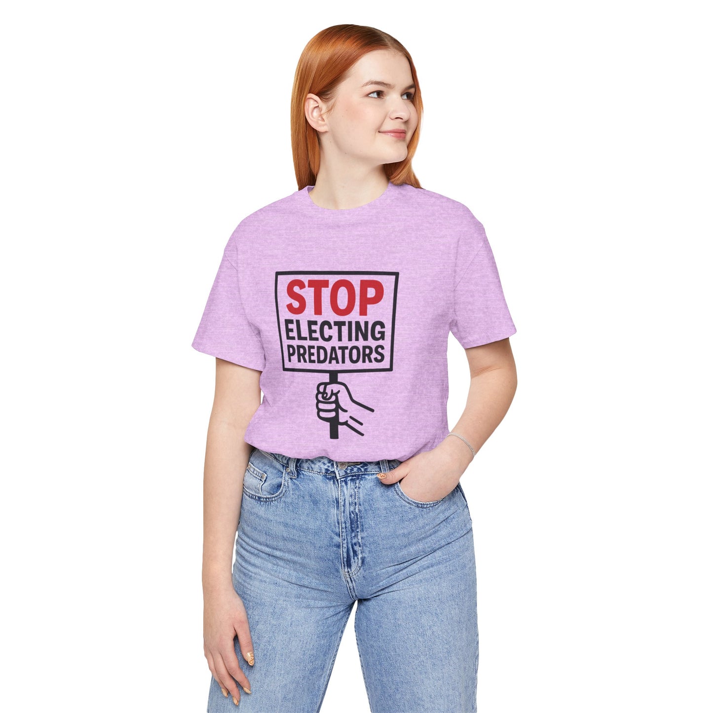 Stop Electing Predators – Unisex Protest Tee (Size XS-4XL)