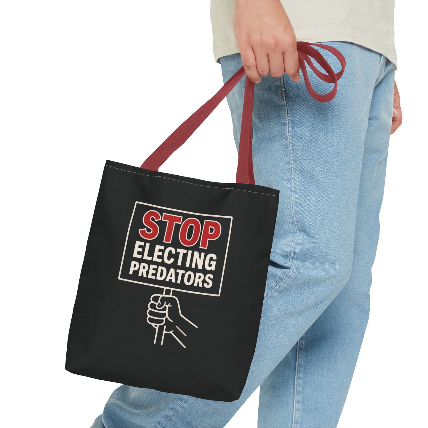 Stop Electing Predators – Activist Tote Bag - Black