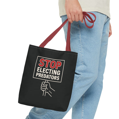 Stop Electing Predators – Activist Tote Bag - Black
