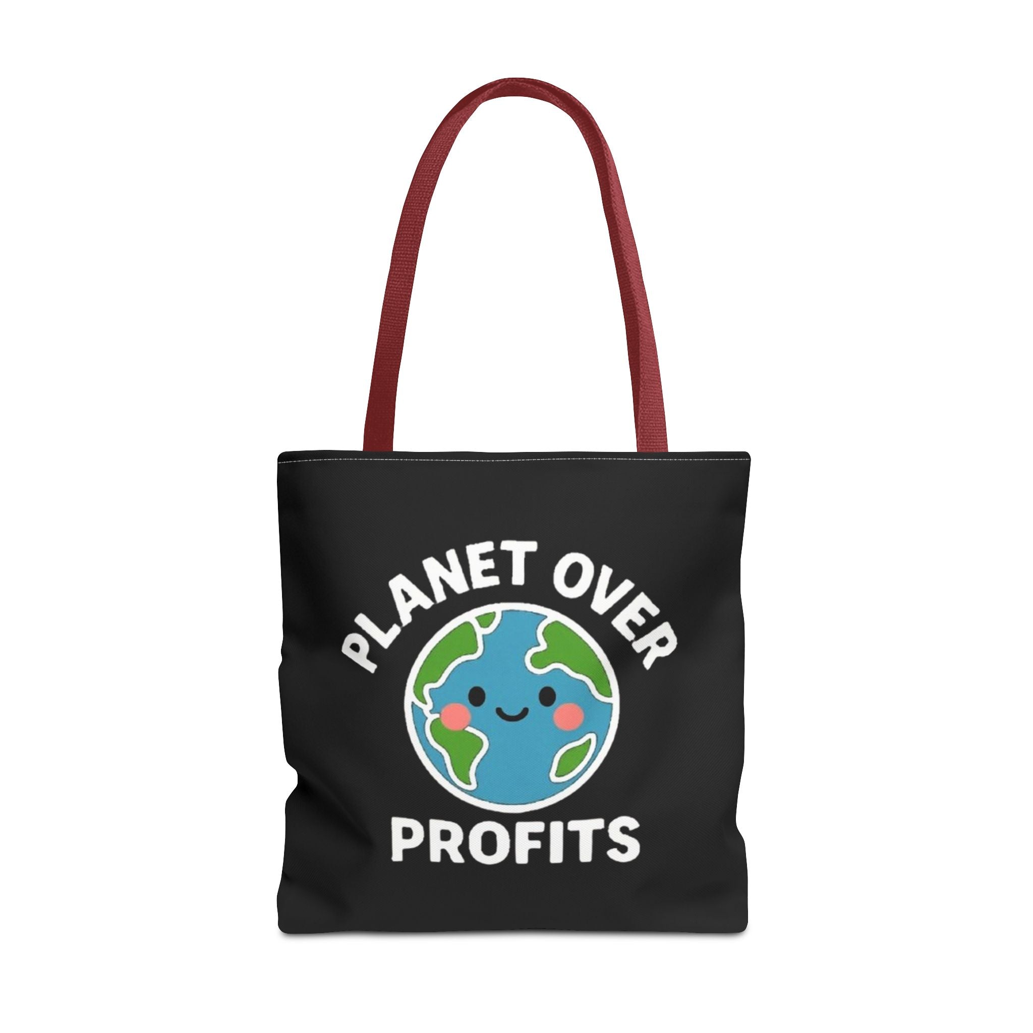 Planet Over Profits Design - Activist Tote Bag (Black) | Civic Goods