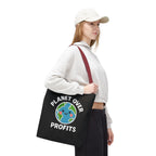 Planet Over Profits Design - Activist Tote Bag (Black) | Civic Goods