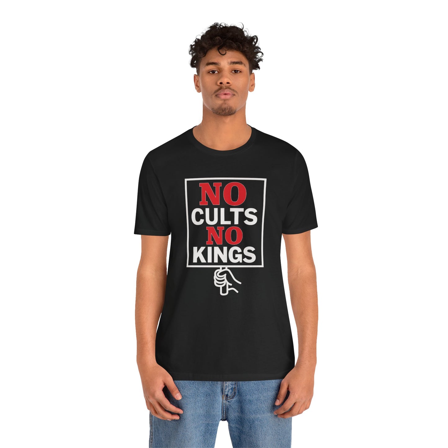 No Cults, No Kings – Unisex Protest Tee (Size XS-4XL)