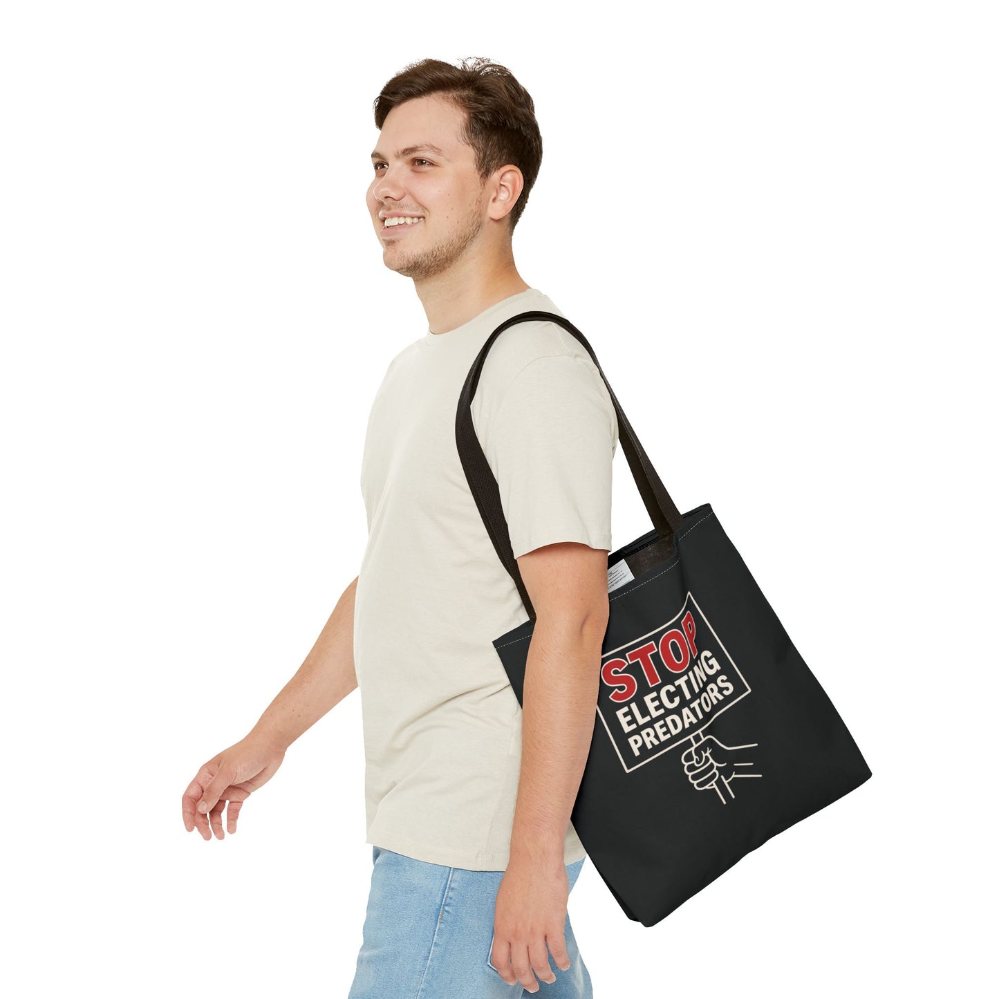 Stop Electing Predators – Activist Tote Bag - Black