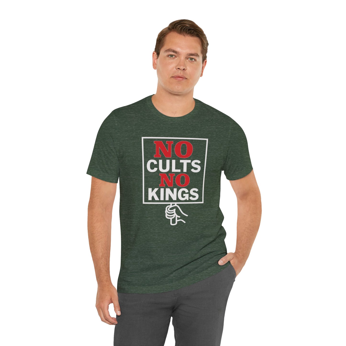 No Cults, No Kings – Unisex Protest Tee (Size XS-4XL)